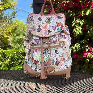 Rare Dooney and Bourke sketch book Disney Backpack